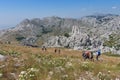 Hiking on Velebit mountain Croatia Tulove Grede Royalty Free Stock Photo