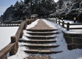 Hiking trail on the mountain, China, Anhui Province, Mount Huang