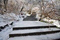 Hiking trail on the mountain, China, Anhui Province, Mount Huang