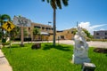 Photo of the Hollywood FL Art and Culture Center focus on statue on foreground