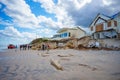 Photo of homes destroyed by Hurricane Nicole huge waves and storm surge