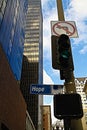 Photo of Hope Street with condominiums and office buildings in downtown Los Angeles