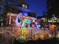 Well Decorated Halloween House in October