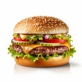High Resolution Burger Image In The Style Of Frieke Janssens