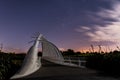 Te Rewa Rewa bridge by moon light Royalty Free Stock Photo