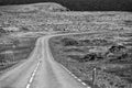 Iceland Road Roads Landscape View of Fields, Vegatation, Montains, Lakes, Rivers, - Europe