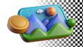 Photo icon, picture symbol, image sign, media file, visual content png transparent image Generative AI