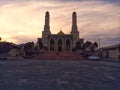 a photo of the iconic mosque of the city of samarinda