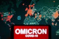 Omicron COVID-19 Royalty Free Stock Photo