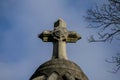 Cimetiere du Pere Lachaise typical french cemetery, Photo image a Beautiful panoramic view of Paris Metropolitan City Royalty Free Stock Photo