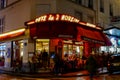 Editorial Picture date 25 12 2017 Cafe des 2 Moulins from Amelie movie, Photo image a Beautiful panoramic view of Paris