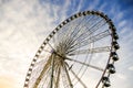 Ferris wheel in place de la Concorde, Photo image a Beautiful panoramic view of Paris Metropolitan City Royalty Free Stock Photo