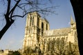 Notre Dame de paris Church cathedral detail, Photo image a Beautiful panoramic view of Paris Metropolitan City Royalty Free Stock Photo
