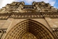 Notre Dame de paris Church cathedral, Photo image a Beautiful panoramic view of Paris Metropolitan City Royalty Free Stock Photo