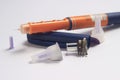 Close Up Photo, Insulin Pen at White Background Royalty Free Stock Photo