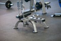 Photo interior of new modern gym with equipment Royalty Free Stock Photo
