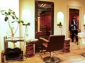 Photo of the interior of a very well designed and stylish japanese beauty hair salon located in Shibuya area in Tokyo, Japan
