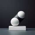 Minimalist Industrial Design Toy With Graceful Balance And Dynamic Colors