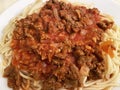 Basic Spaghetti With Sausage, Onion and Tomato Sauce