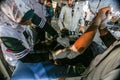 Photo-journalist Abed Rahim Khatib gets injured in his hand during the `Great March of Return` rally at Israel-Gaza border Royalty Free Stock Photo