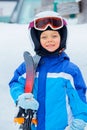 A photo of a Junior skier Royalty Free Stock Photo