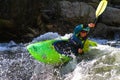 Whitewater kayaking in Kern River Royalty Free Stock Photo