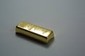Photo of a 1kg gold bar isolated on a white background with clipping path Royalty Free Stock Photo
