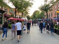 People Walking on King Street in Alexandria Virginia Royalty Free Stock Photo