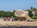 A photo of a Krishna`sHindu God Butterball at Mahabalipuram, Tamilnadu,India