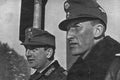 In the photo Kurt Daluege and Reinhard Heydrich. Daluege following Reinhard Heydrich`s assassination in 1942, he served as Deputy