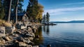 Lakefront Cabin Retreat With Stunning Views And Hasselblad H6d-400c Style