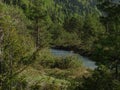 Landscape at river Isar near valley Fleck, Bavaria Royalty Free Stock Photo