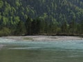 Landscape at river Isar near valley Fleck, Bavaria Royalty Free Stock Photo