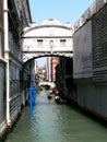 Photo of a landscape with a view of architectural structures - the bridge of Sighs, a Palace over a canal in Venice