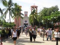 Leaving the Church in San Marcos Mexico