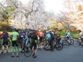 Cycling Group Stopping for a Break