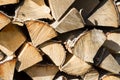 Big pile of firewood Royalty Free Stock Photo