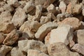 Photo of a large pile of stones at construction site, Royalty Free Stock Photo