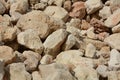 Photo of a large pile of stones at construction site, Royalty Free Stock Photo