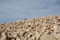 Photo of a large pile of stones at construction site, Royalty Free Stock Photo