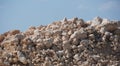 Photo of a large pile of stones at construction site, Royalty Free Stock Photo