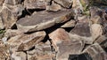 Photo of a large pile of stones