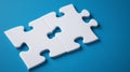 photo of large white puzzles generative AI Royalty Free Stock Photo