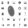 Photo lens icon. Simple element illustration. Symbol design from Royalty Free Stock Photo