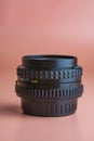 Photo Lens 55mm f2 on Orange Background