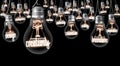 Light Bulbs with Creativity Concept Royalty Free Stock Photo