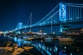 Ben Franklin Bridge Philadelphia Pennsylvania at Night