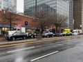 Trucker`s Protest in Maryland Royalty Free Stock Photo