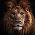 Eerily Realistic Lion Portrait In James Paick Style