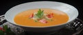 The photo of the Lobster bisque Royalty Free Stock Photo